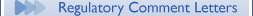 Regulatory Comment Letters
