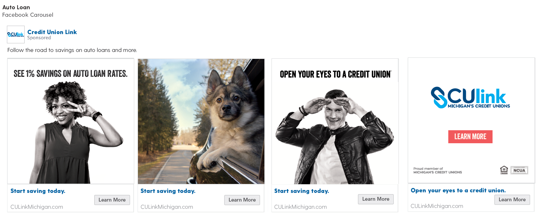 Social Media Auto Loan Carousel