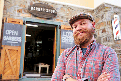 happy barber