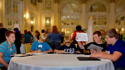 Teens prepare budgets at a Teen Reality Fair