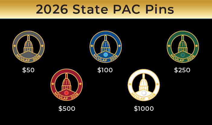 2025 State PAC Lapel Pin  Options
